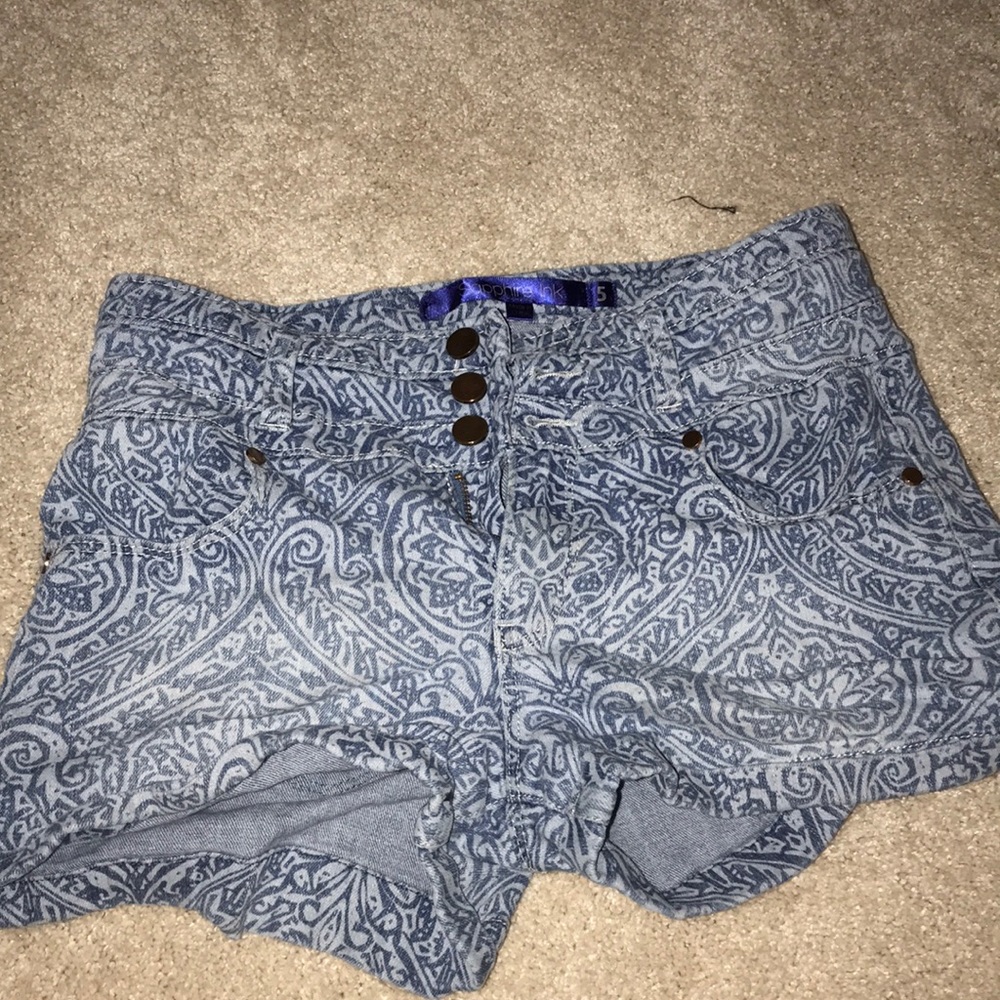 High wasted jean shorts